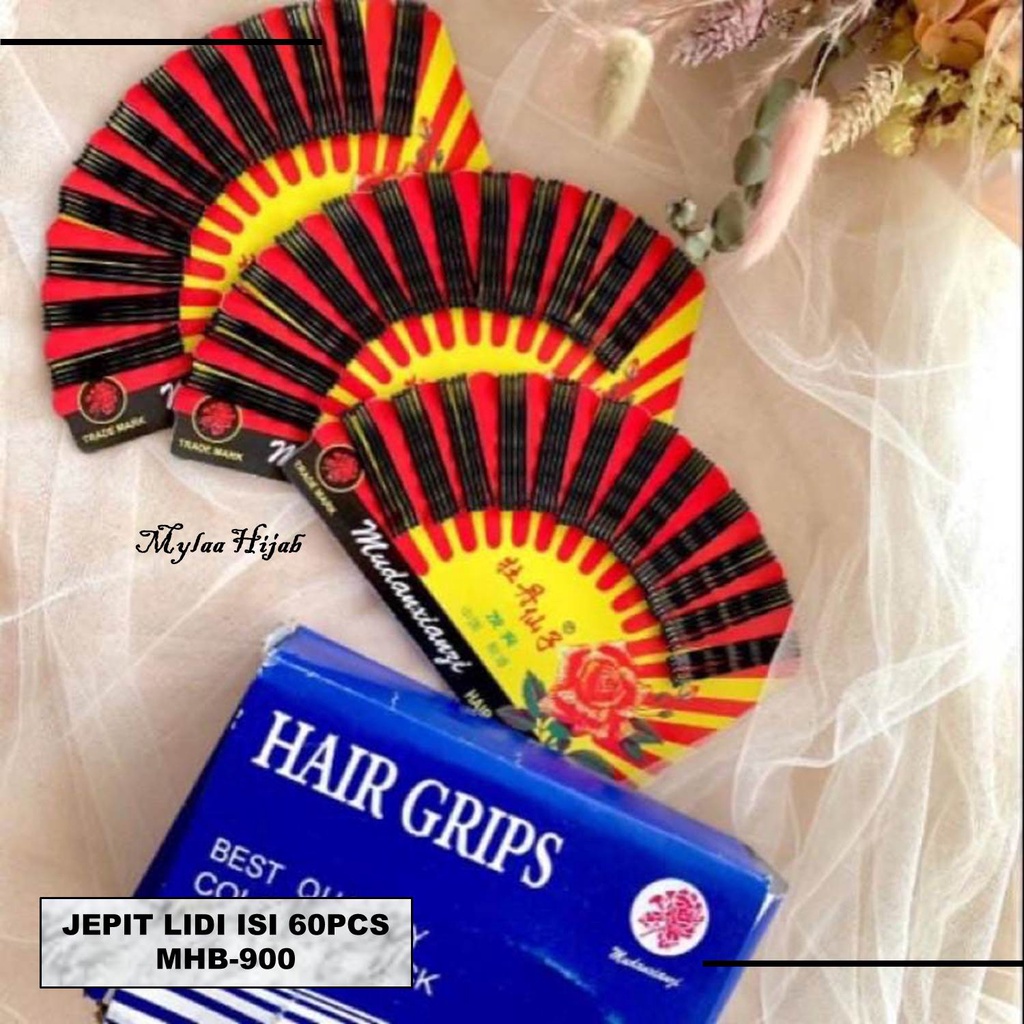 JEPIT RAMBUT LIDI KIPAS KECIL MYLAA HIJAB ISI 60PCS MURAH