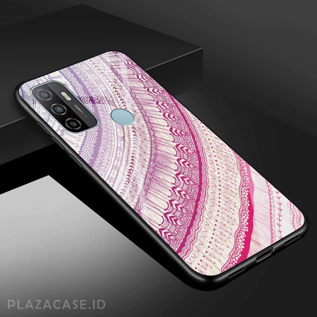 [K55] Tribal Softcase Glass Kaca for All Type Oppo A53 A92 A52