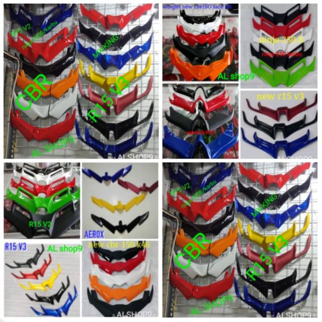 WINGLET / WINGLED R15 V3 VVA R15 V2 NINJA 250 FI 250FI R25 CBR 150 AEROX MX KING NINJA 250 KARBU