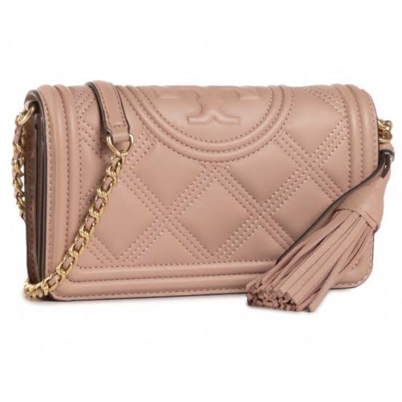 NWT TB Soft Fleming Wallet On Chain Pink Moon