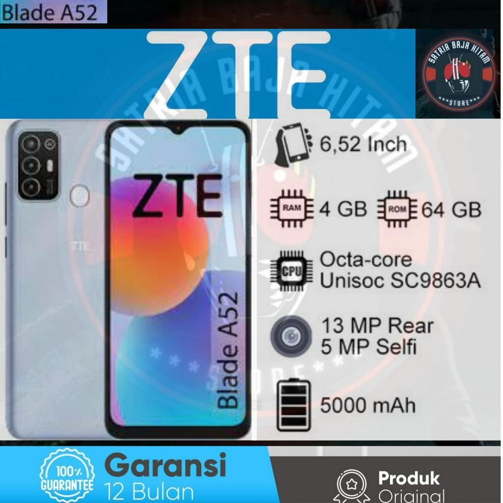 ZTE Blade A52 4/64 Ram 4GB Internal 64GB Garansi Resmi