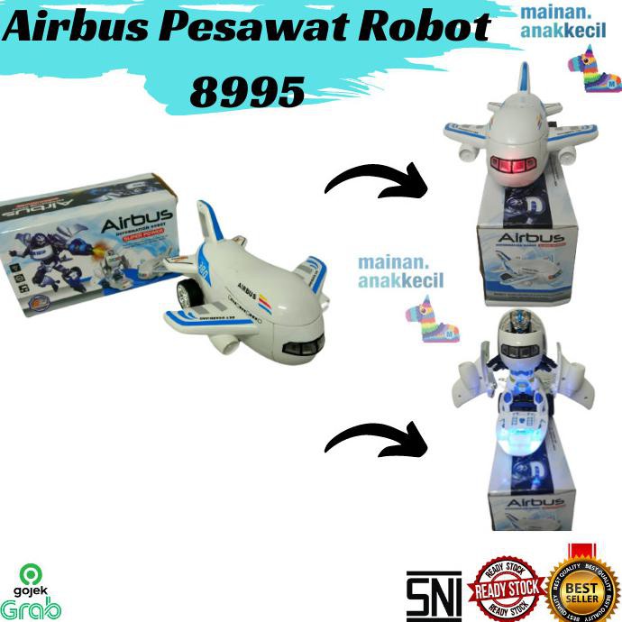 MAINAN ANAK AIRBUS PESAWAT ROBOT 8995 / TRANSFORMERS / PESAWAT ROBOT