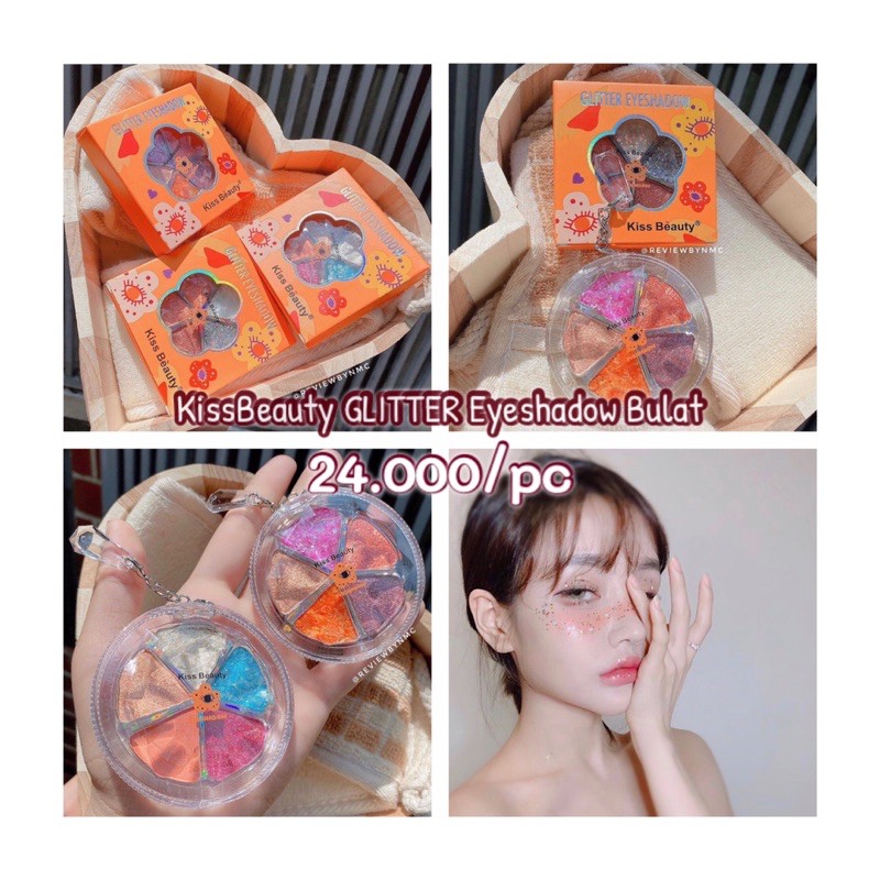 KissBeauty GLITTER Eyeshadow Bulat