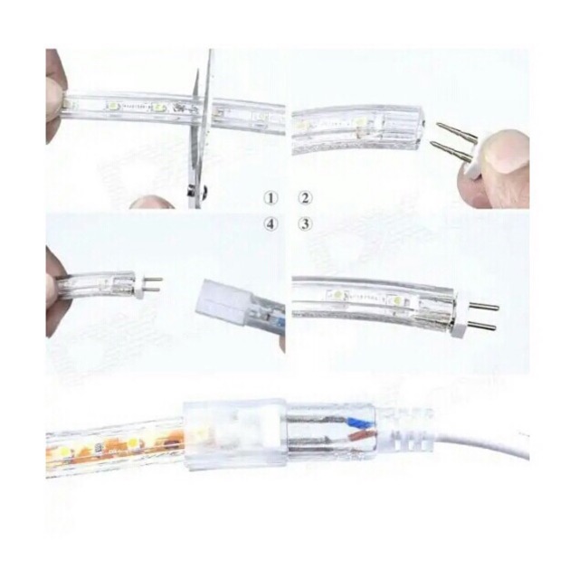 Soket led strip 220v 5050 plus jarun