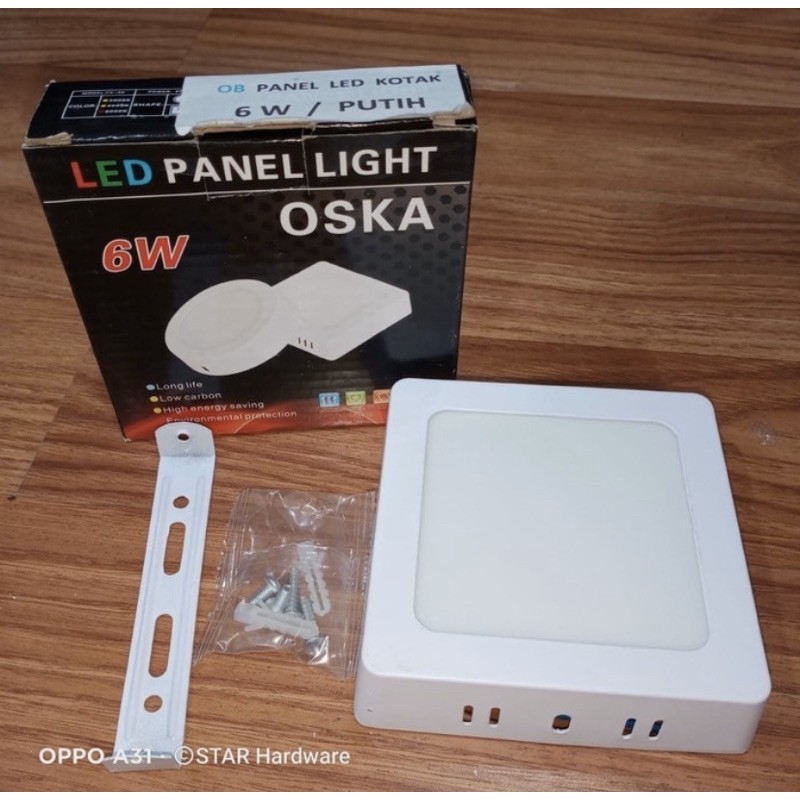 lampu downlight outbow 6 watt model kotak