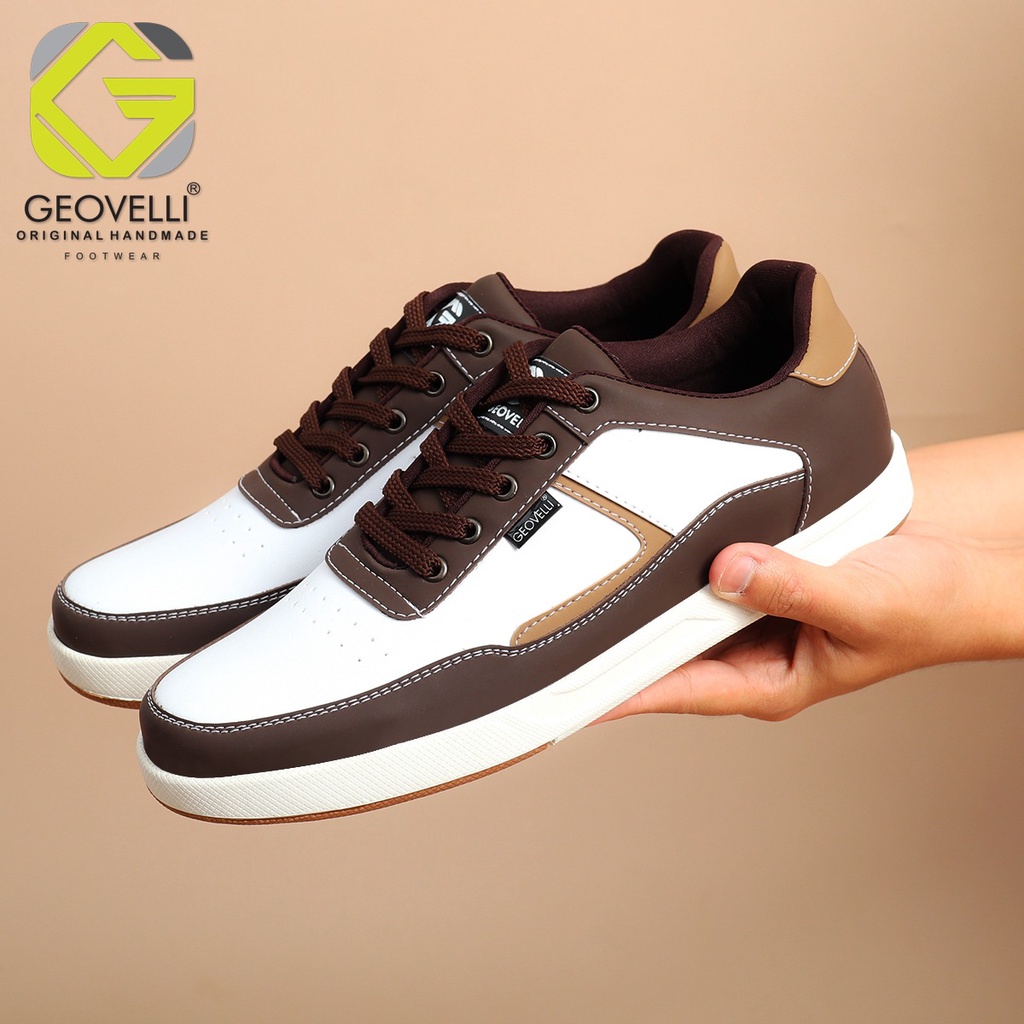 Sepatu sneaker pria kasual geovelli footwear ukuran jumbo 44-39