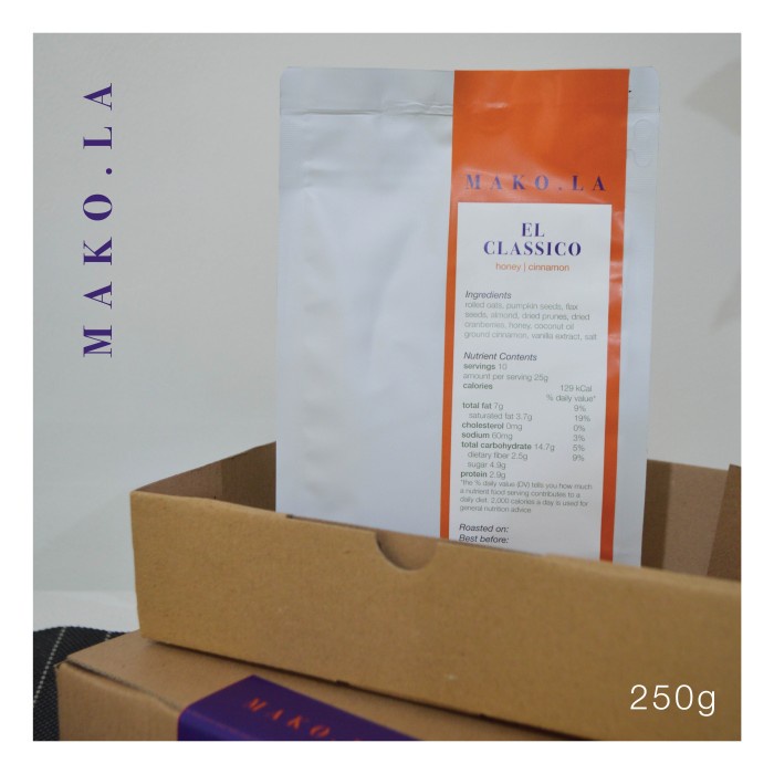 

Jual El Classico Granola By Mako.La Rasa Honey Cinammon 250 G