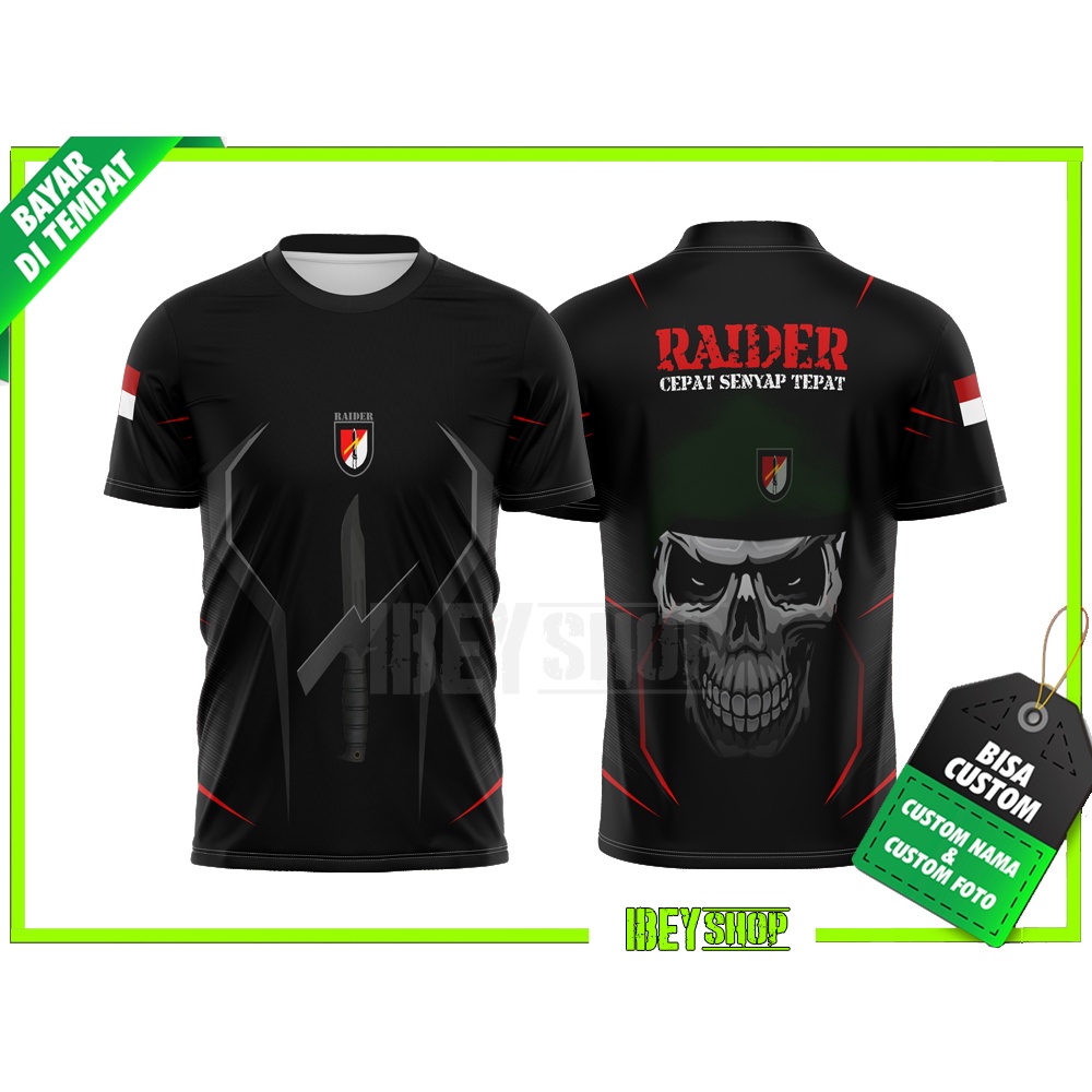 Baju Jersey TNI RAIDER / kaos Jersey Pria TNI RAIDER Fullprint