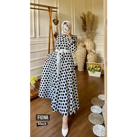 FIONA MIDI DRESS/DRESS MOTIF BUNGA