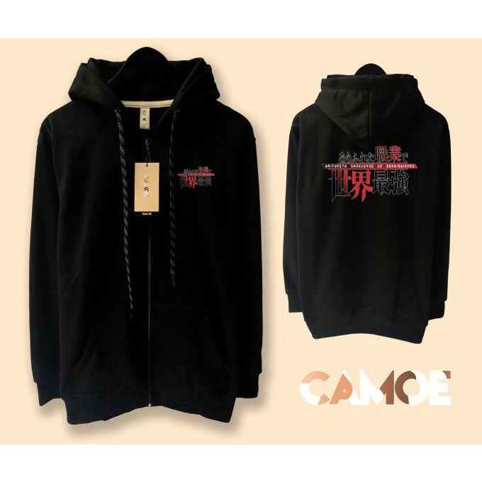 Jual Jaket Hoodie Zipper Anime Isekai Arifureta Logo Indonesia|Shopee