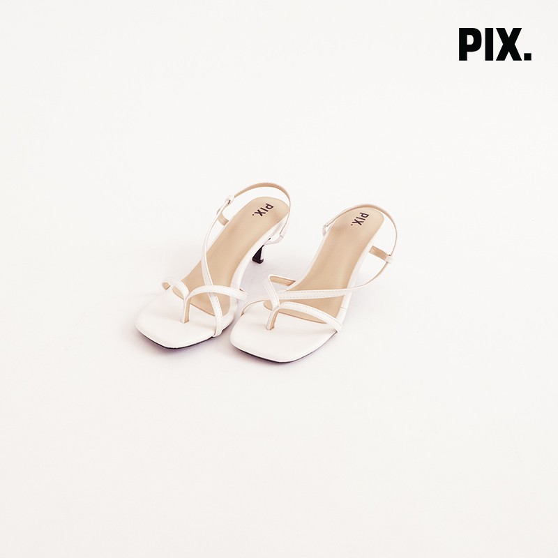 

PixFootwear White Giddie Heels Shoes Series - Sepatu Hak Heels Wanita Putih