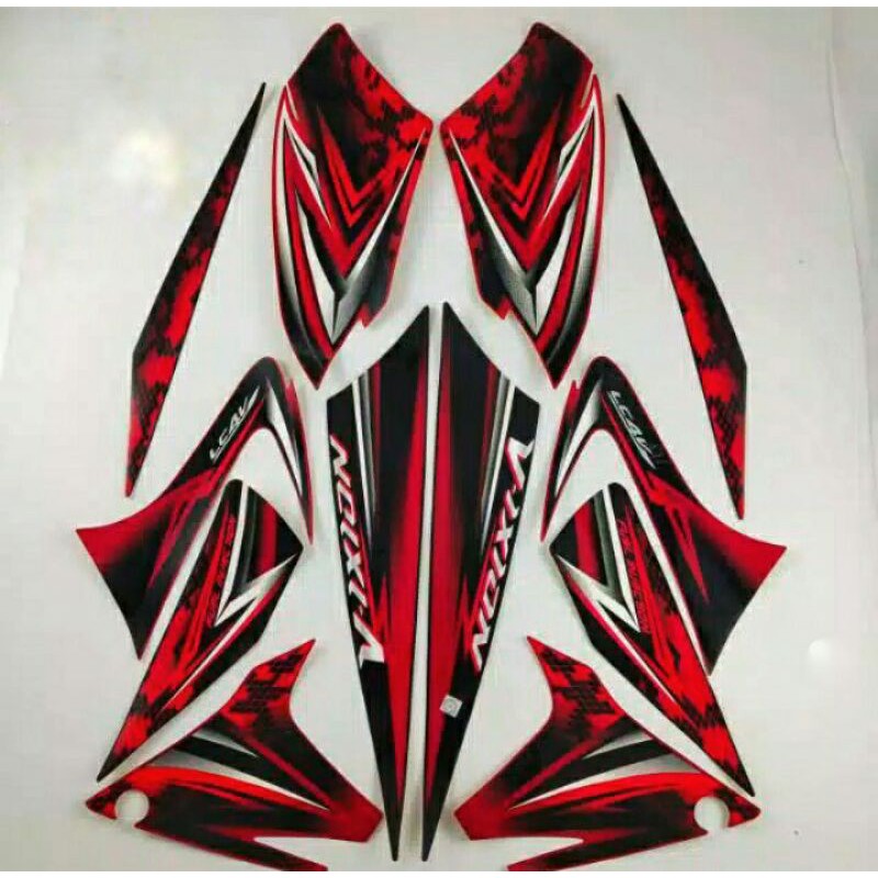 setiker,setriping vixion 2009 merah hitam