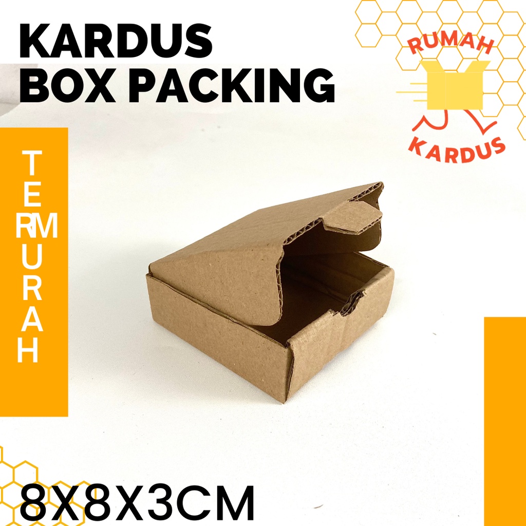 

Kardus Packing Box Dus 8x8x3 DIE CUT POLOS