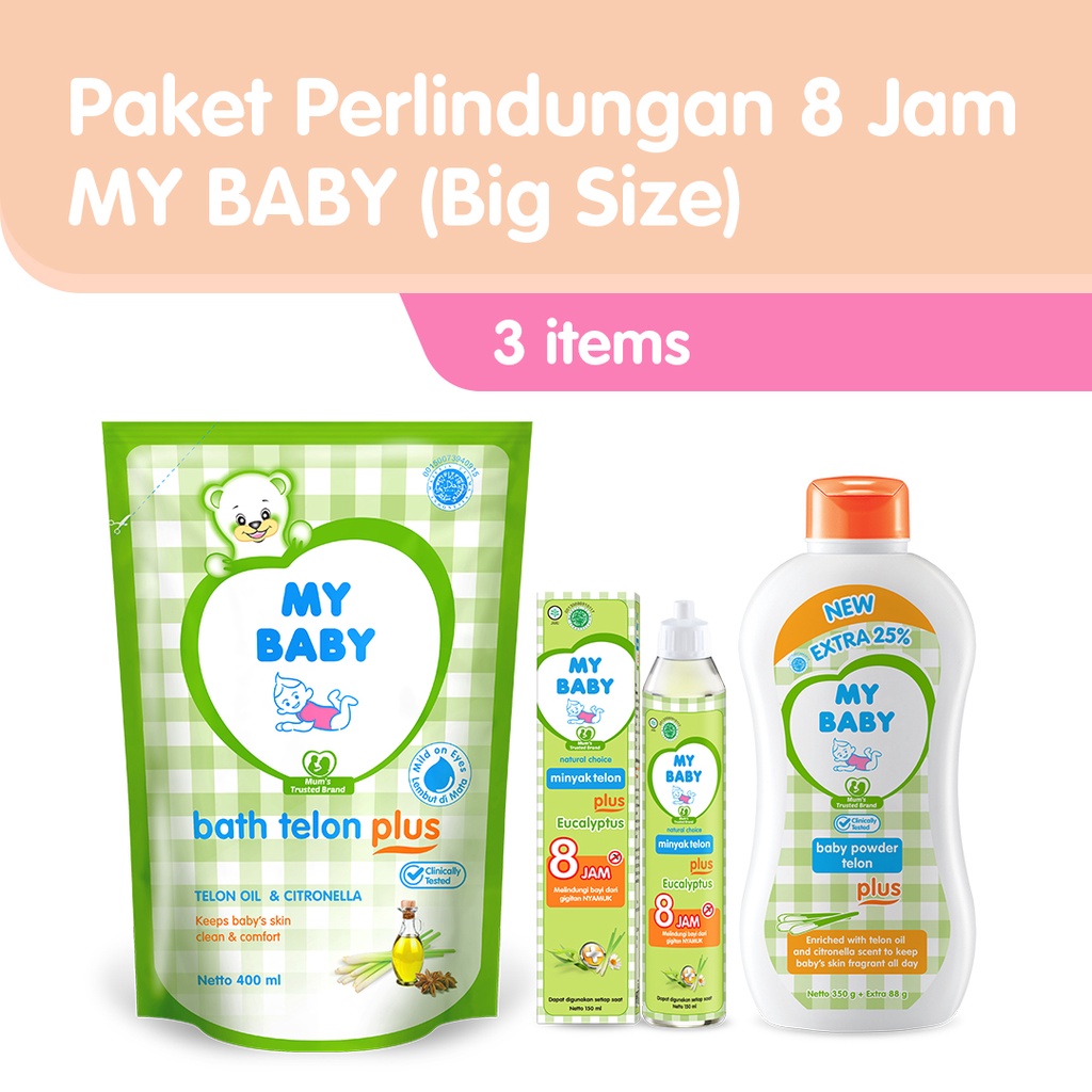 My Baby Paket Perlindungan 8 Jam dari Nyamuk Demam Berdarah - Big Size