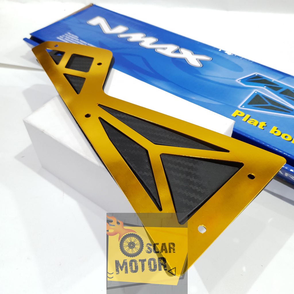 PLAT BORDES NMAX G2854 KARBON CNC PIJAKAN ALAS KAKI CARBON YAMAHA NMAX KARPET MOTOR motor motor