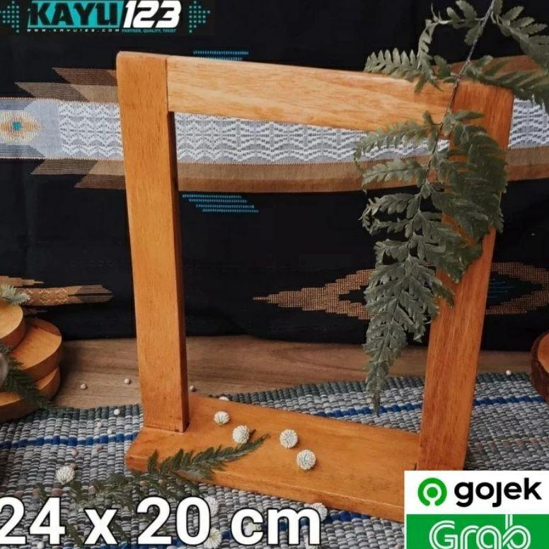 

[PRODUK 8QSSK] WOODEN STAND DISPLAY 24 X 20 CM STAND MENU (WD-07) JK7