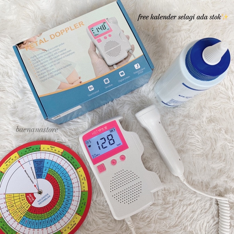 Dopler Alat Monitor Detak Jantung Bayi - Fetal Doppler Set Dopler Baena