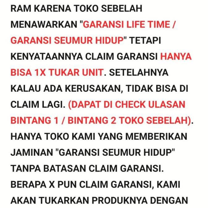 Ram Hynix Longdimm Ddr3 8gb Pc Bergaransi Seumur Hidup Shopee Indonesia