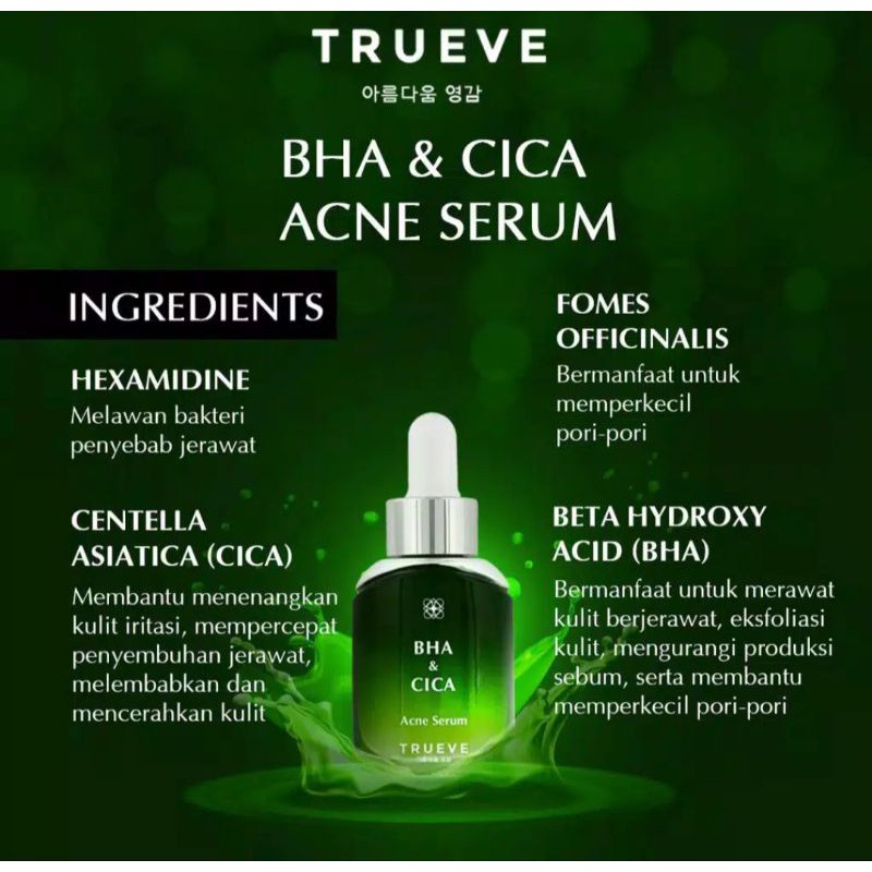 TRUEVE BHA &amp; CICA Acne Serum 30 ML