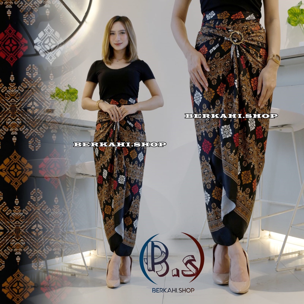 Jual Rok Lilit Batik Bawahan Kebaya Modern Rok Serut Batik Rok Lilit Batik Kain Lilit Murah