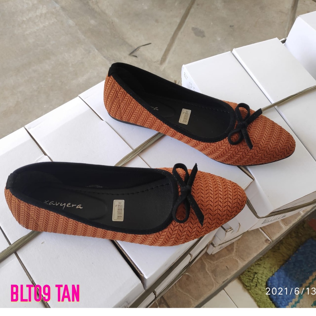 BORNEO BLT09 XAVYERA SEPATU PITA FLAT FLATSHOES BAHAM KANVAS PITA