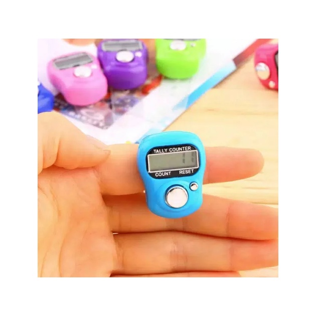 [✅COD] Alat hitung elektrik tasbih digital LCD portable penghitung angka elektronik jari