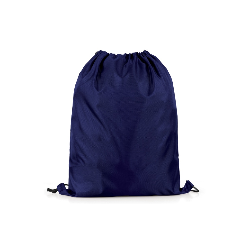 Tas Serut Taslan Polos - Ransel Drawstring Bag Waterproof Gymsack Bag-Biru Navy