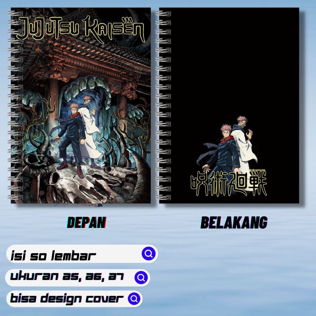 

note book anime JUJUTSU KAISEN