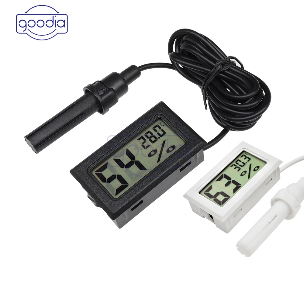 NEW 1/1.5M Electronic Digital Thermo-hygrometer Indoor Humidity&amp;Temp Monitor