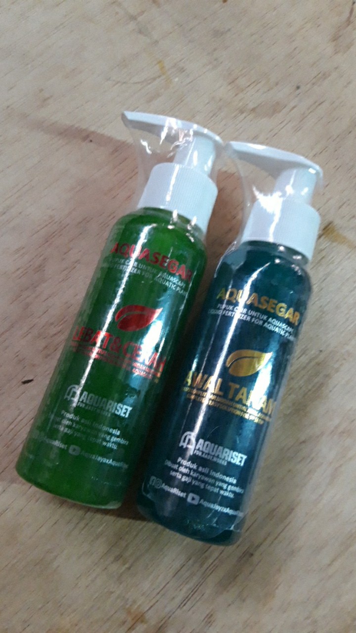 Pupuk Cair Aquascape Paket Aquasegar Awal Tanam & Cerah Lebat 120ml