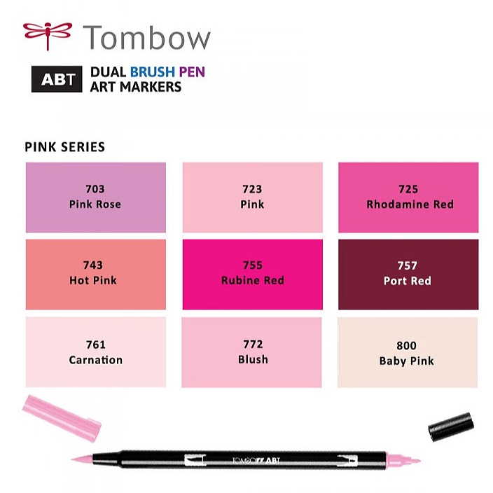 

Tombow Dual Brush Pen ABT- Pink Series