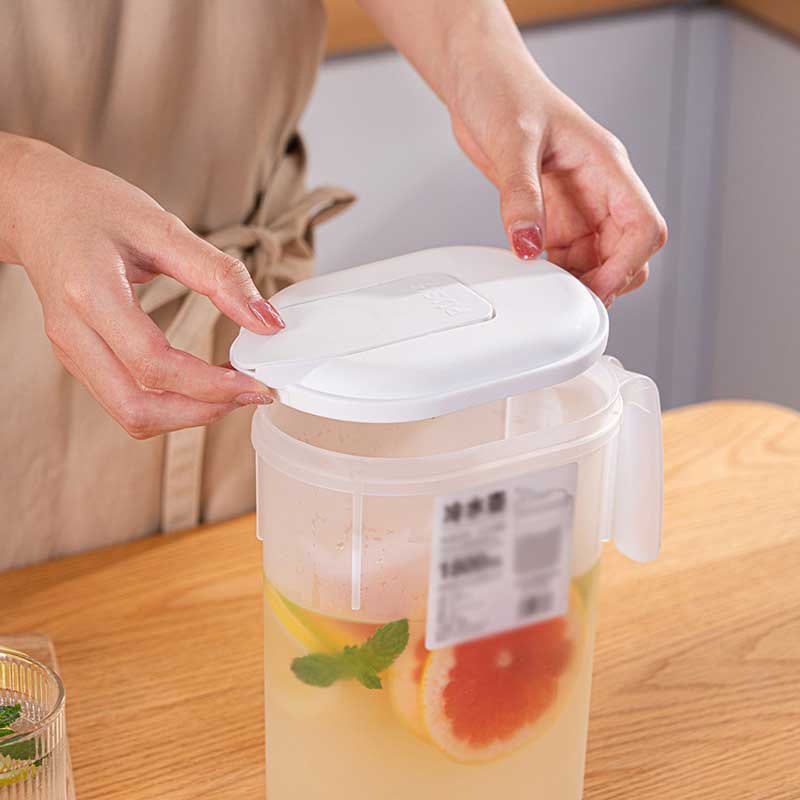 Ketel Jus Lemonade Bahan Plastik Transparan Tahan Panas Kapasitas Besar Dengan Gagang Gaya Jepang Untuk Dapur