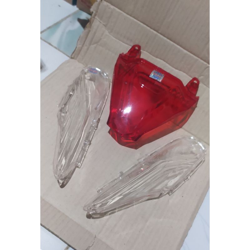 mika kaca lampu stop rem belakang Beat led 2020-2021
