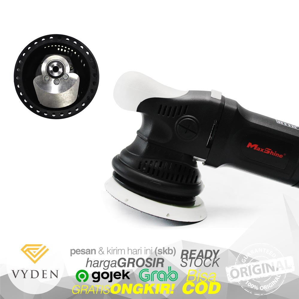 MAXSHINE M15 Pro Long Throw 15mm Mesin Poles DA Dual Action Polisher Random Orbital GRATIS 3 PAD MURAH