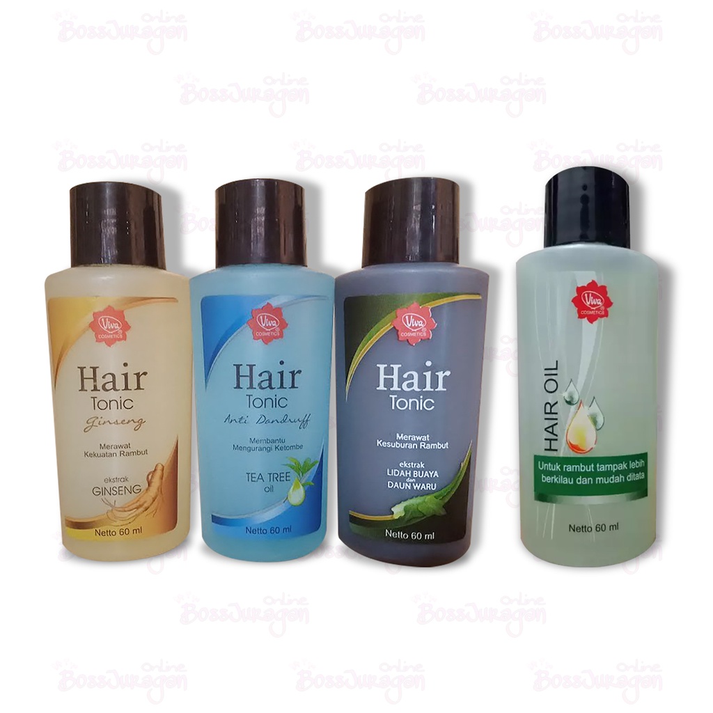(BOSS) VIVA Hair Tonic - Minyak Rambut 60ml | Ektrak Lidah Buaya | Hair Oil