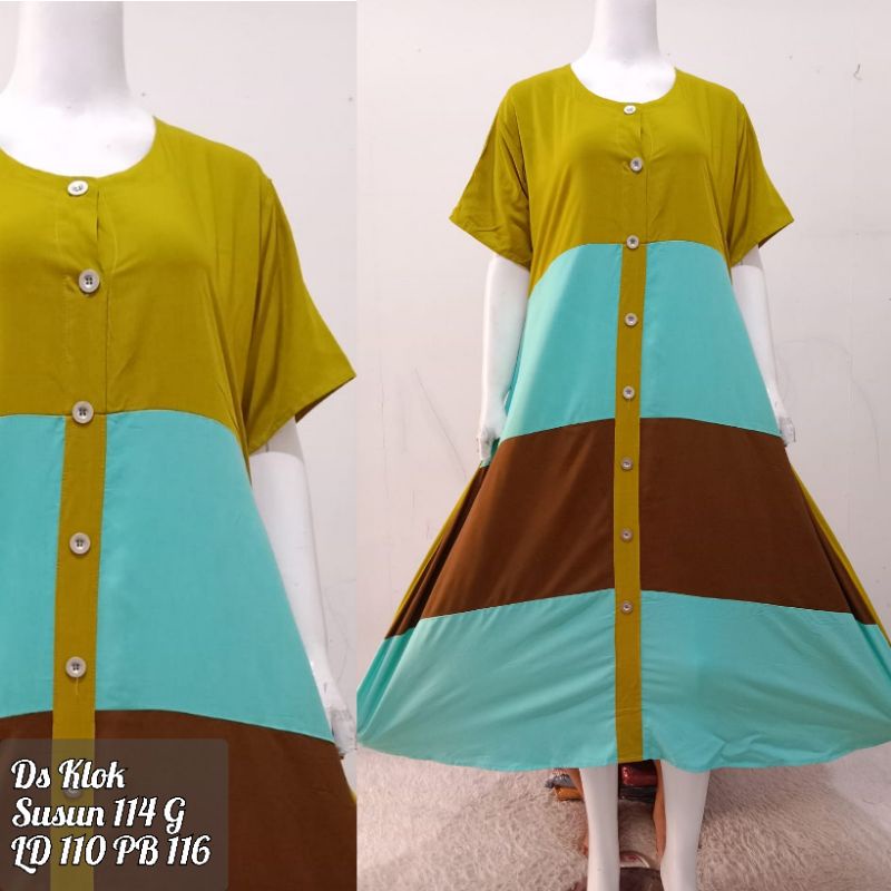 Daster Katun Rayon Busui Ziyan Daster Klok Susun