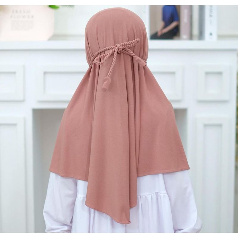 Hijab Anak Bergo TK Pet Milea Tali Kepang 3-12 Tahun ORIGINAL VIQAST