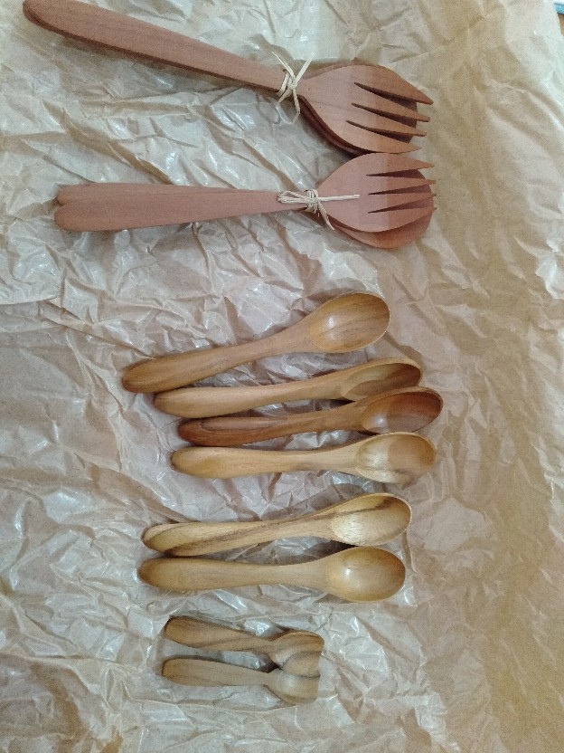 Fuufu | Sendok Garpu Makan Kayu