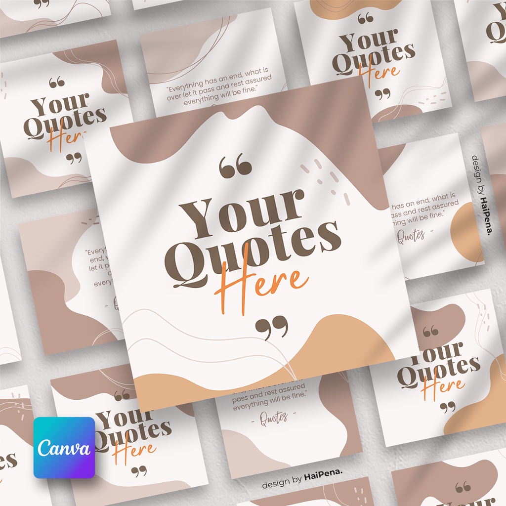 Quotes Template Instagram Canva Konten 30 Hari Quotesy Template