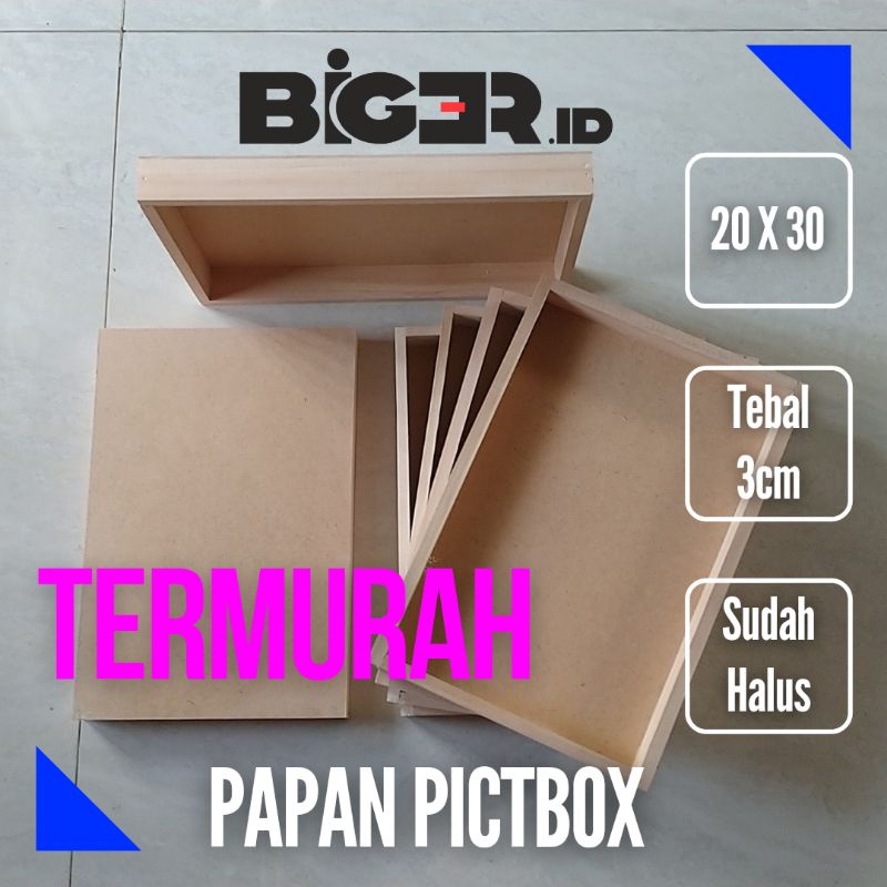 Bingkai Foto Pictbox 20X30 - Hiasan dinding 3D Pict Box 20cmX30cm Frameless Pictbox uk 30 X 20 polos