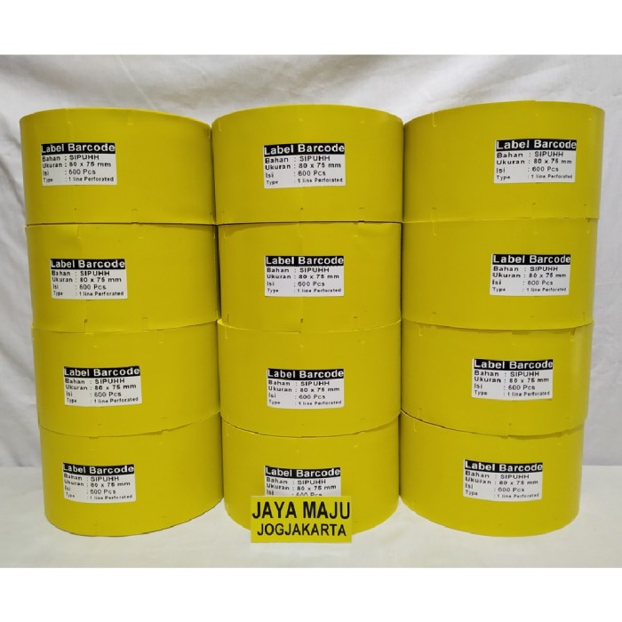 

PROMO LABEL BARCODE PVC KUNING 80 x 75 STANDARD KEMENTRIAN KEHUTANAN