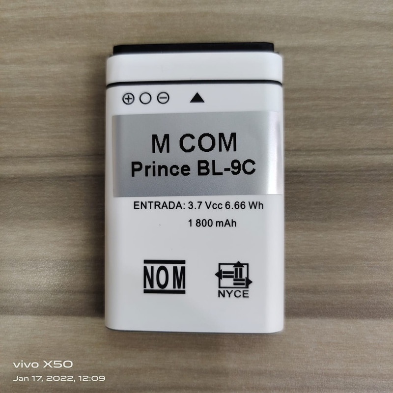 Battery Batere Batre Baterai Mcom Prince BL-9C BL9C BL 9C PC282 PC828 PC368 PC888