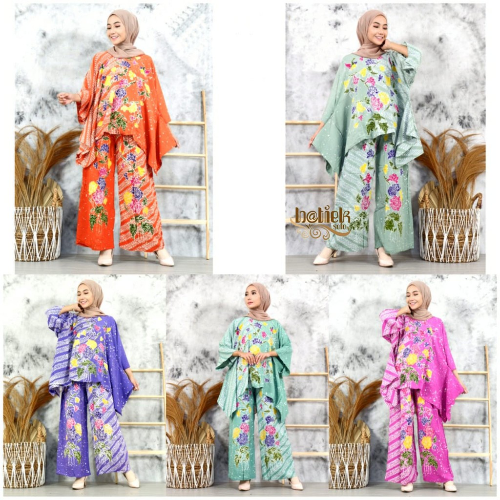 SET ENCIM PURBO 3 Baju Batik Setelan One Set Stelan Wanita Kekinian Jumbo Korea Murah Terbaru