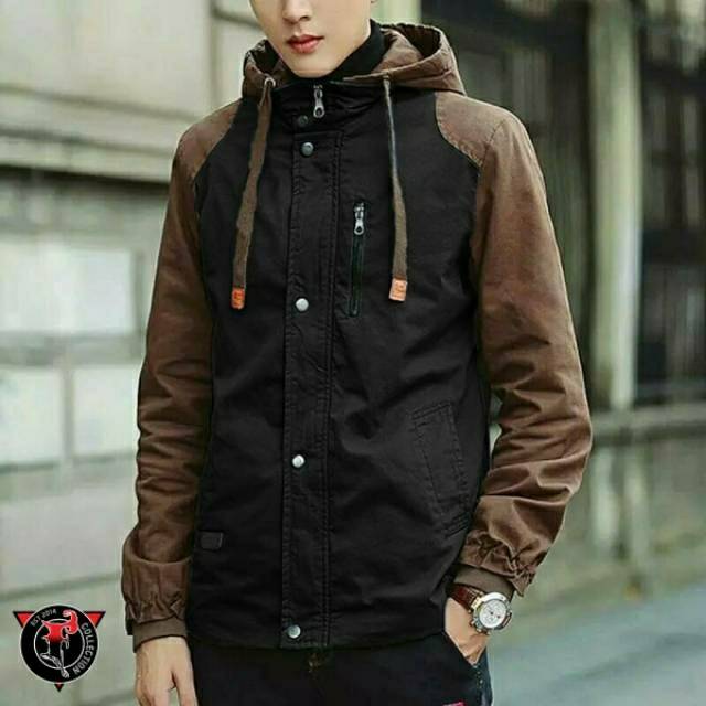 Jaket parka kanvas A grade