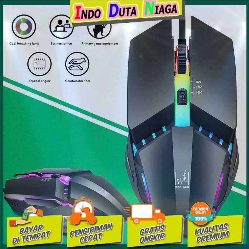 IDN TECH - Centechia Mouse Gaming LED RGB 1600 DPI - K3