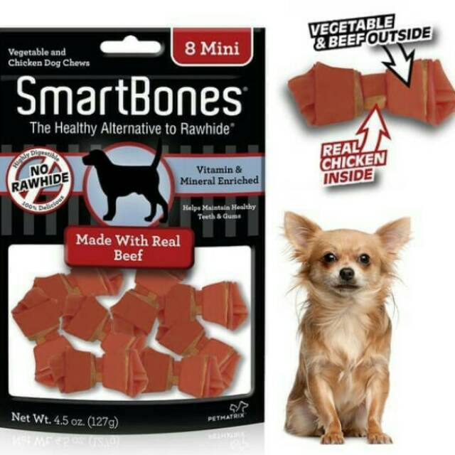 

Smartbones made with real beef 127gr