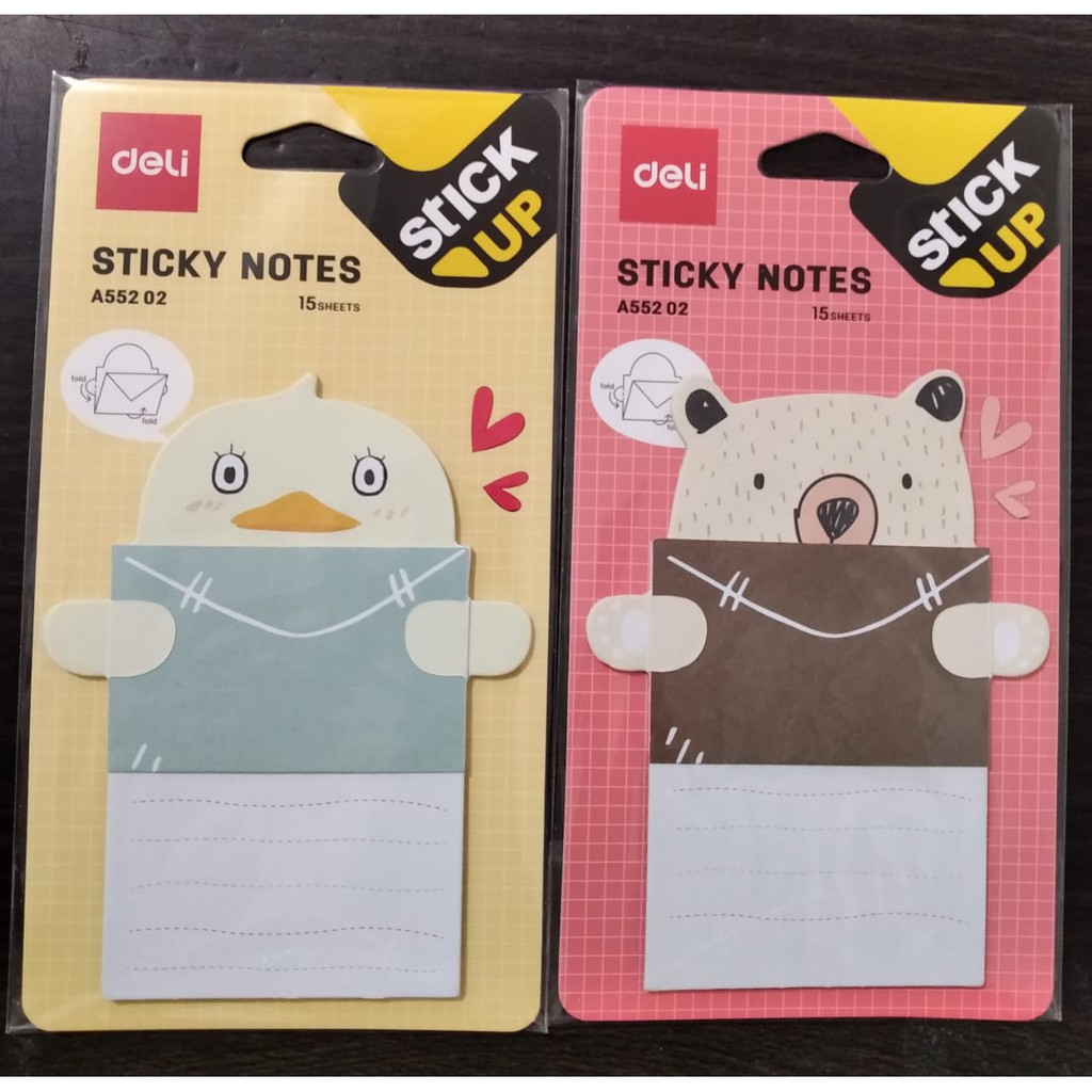 

DELI MEMO ANIMAL TEMPEL FANCY STICKY NOTES 15 SHEETS EA55202