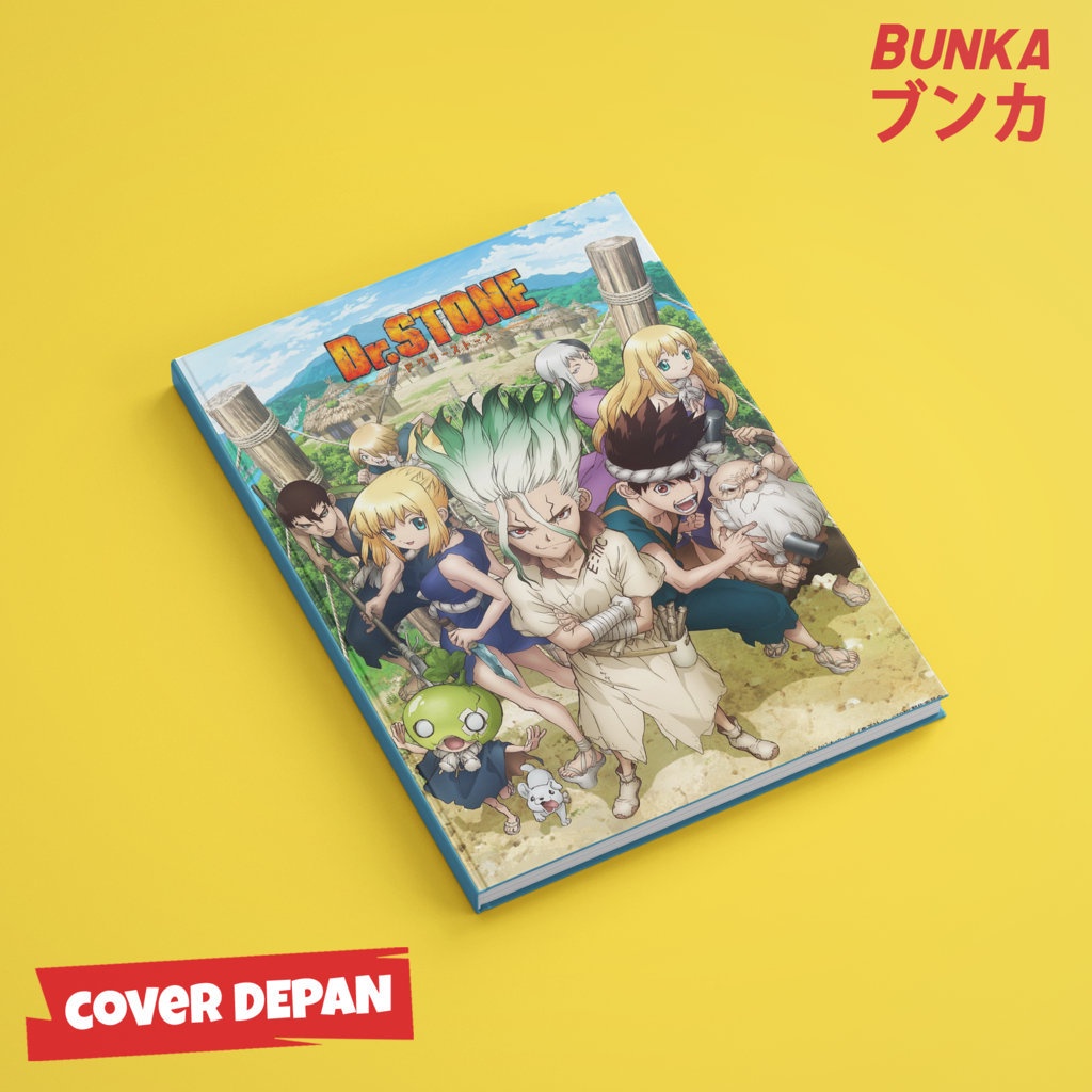

Notebook DR Stone Character Hardcover A5 Skin Buku Tulis Catatan Notes Agenda Planner Jurnal