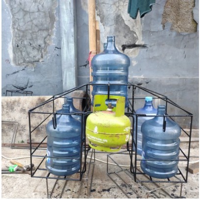 Keranjang besi galon gas 3kg Gas 12kg motor besi 12mm full sni