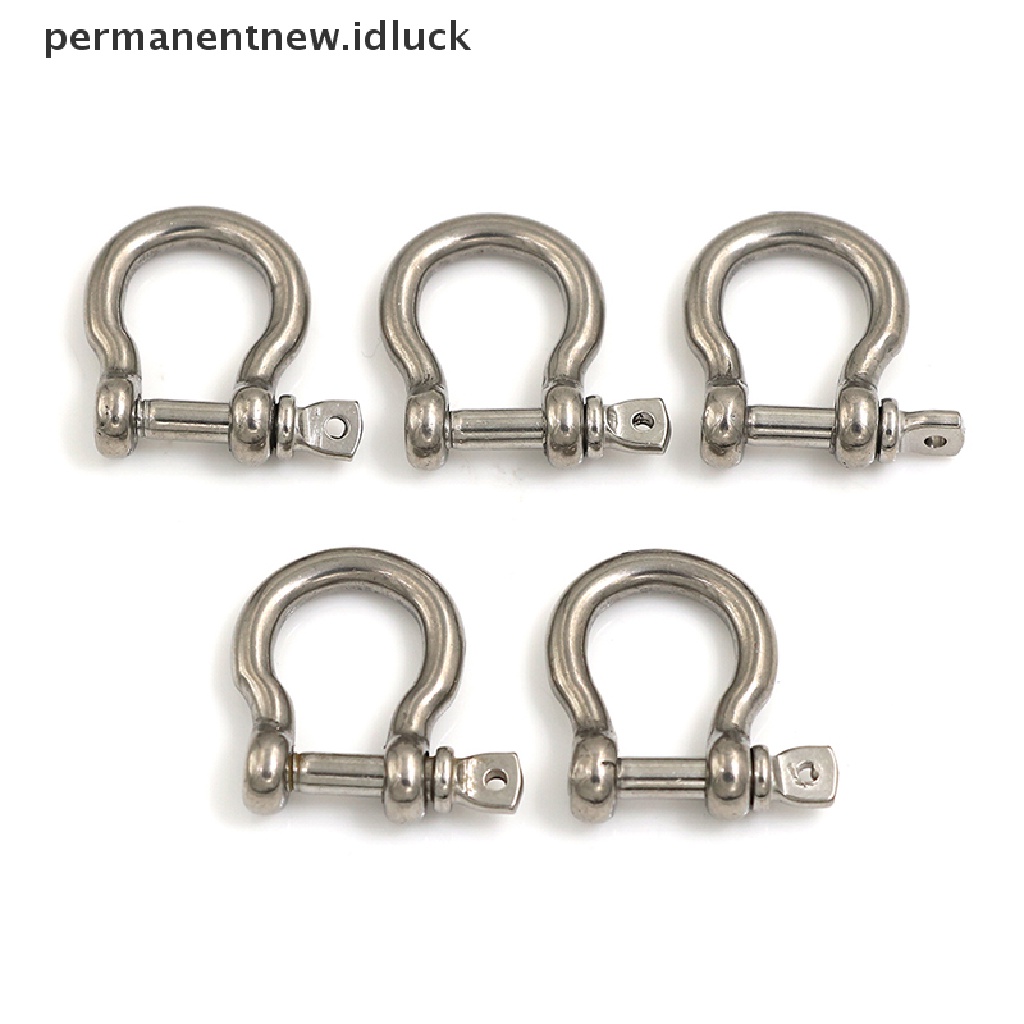 5 Pcs Sekrup pin shackle Rigging m4 304 stainless steel